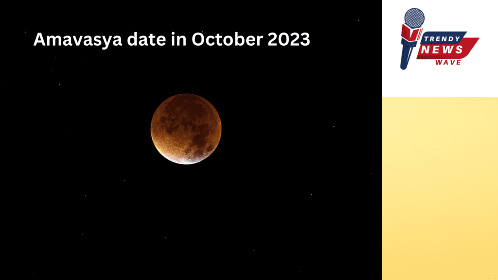 Amavasya date in October 2023