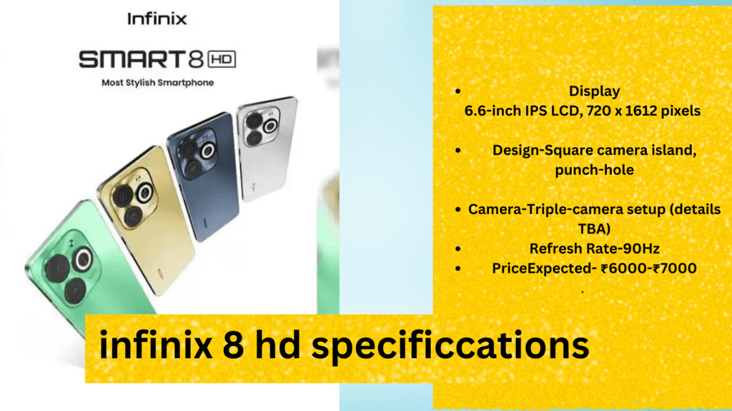 Infinix Smart 8 HD specifications