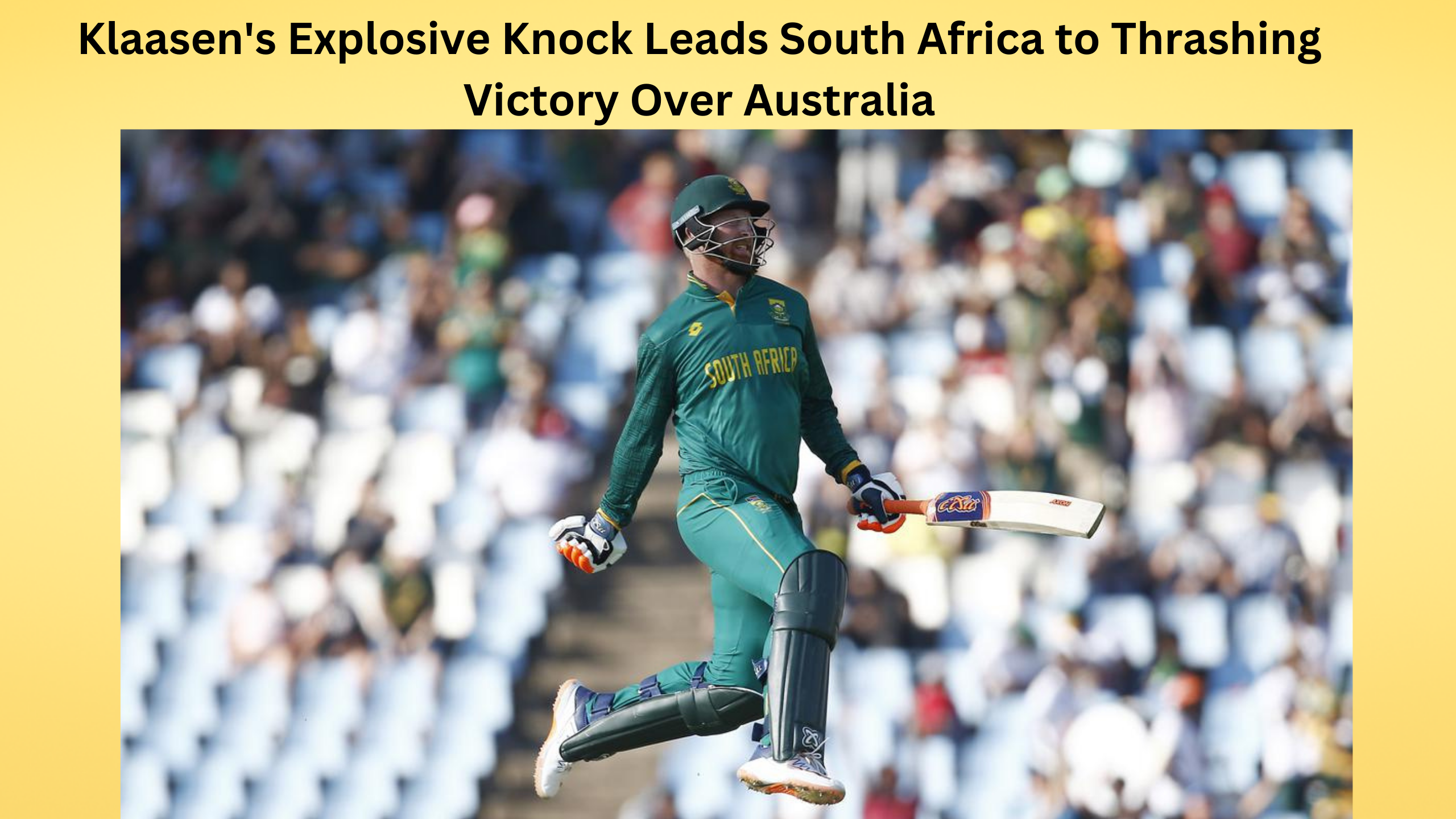 Klaasen's Explosive Knock Leads South Africa to Thrashing Victory Over Australia