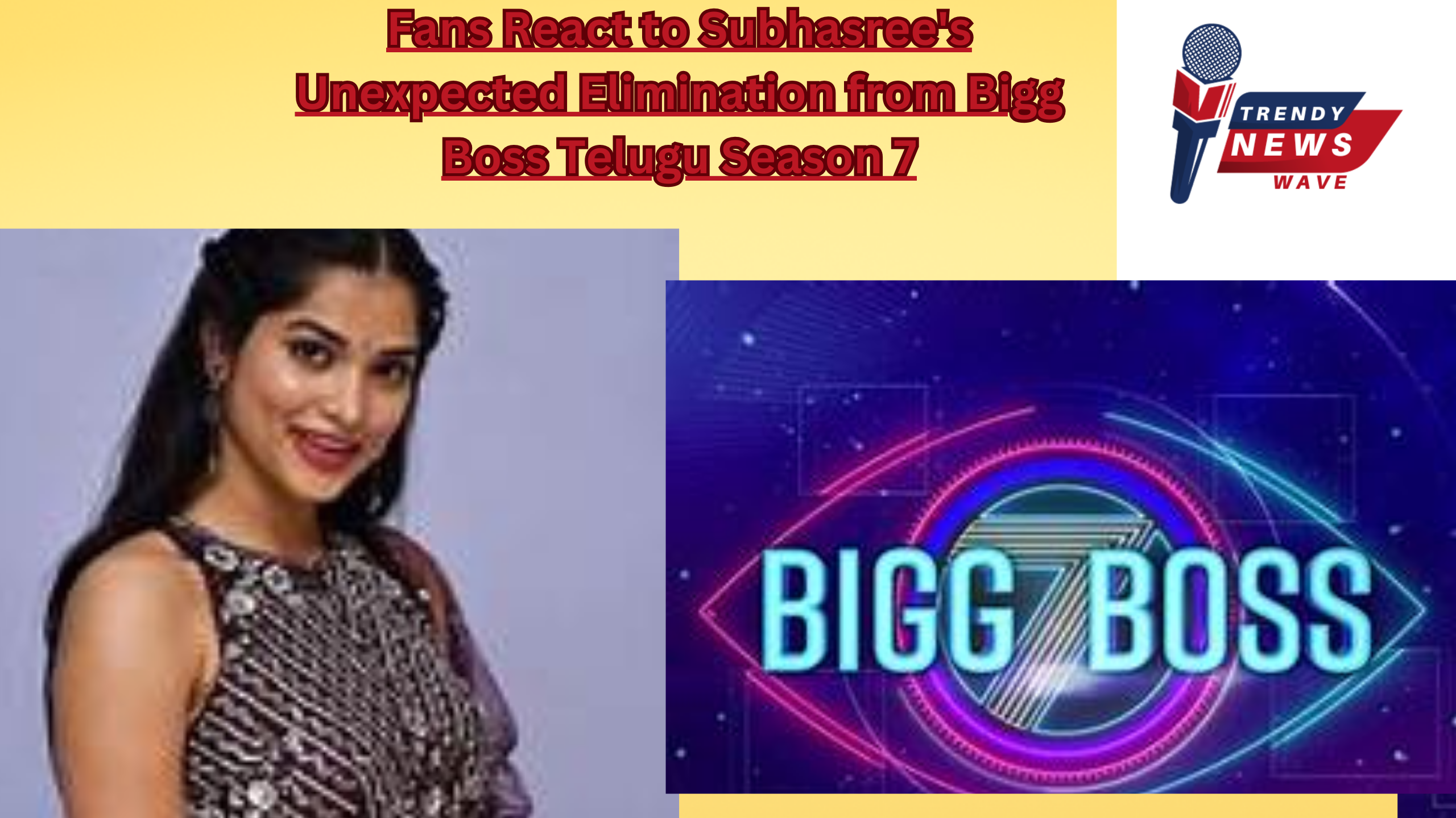 Subhasree's Unexpected Elimination from Bigg Boss Telugu Season 7