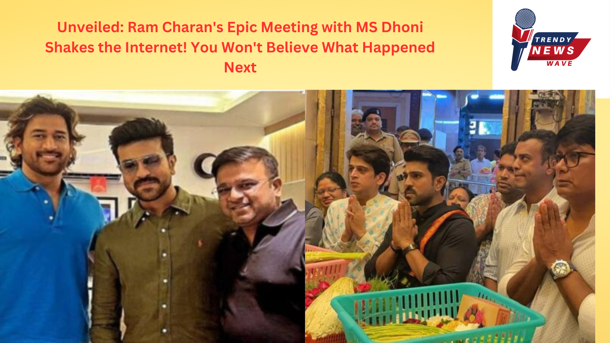 Ram Charan 's Epic Meeting with MS Dhoni
